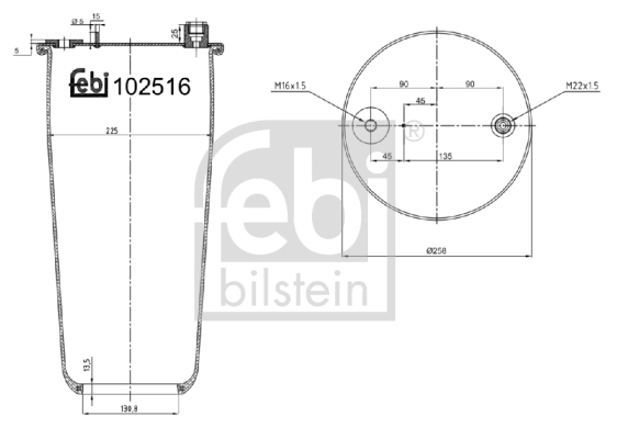 Bellow, air suspension